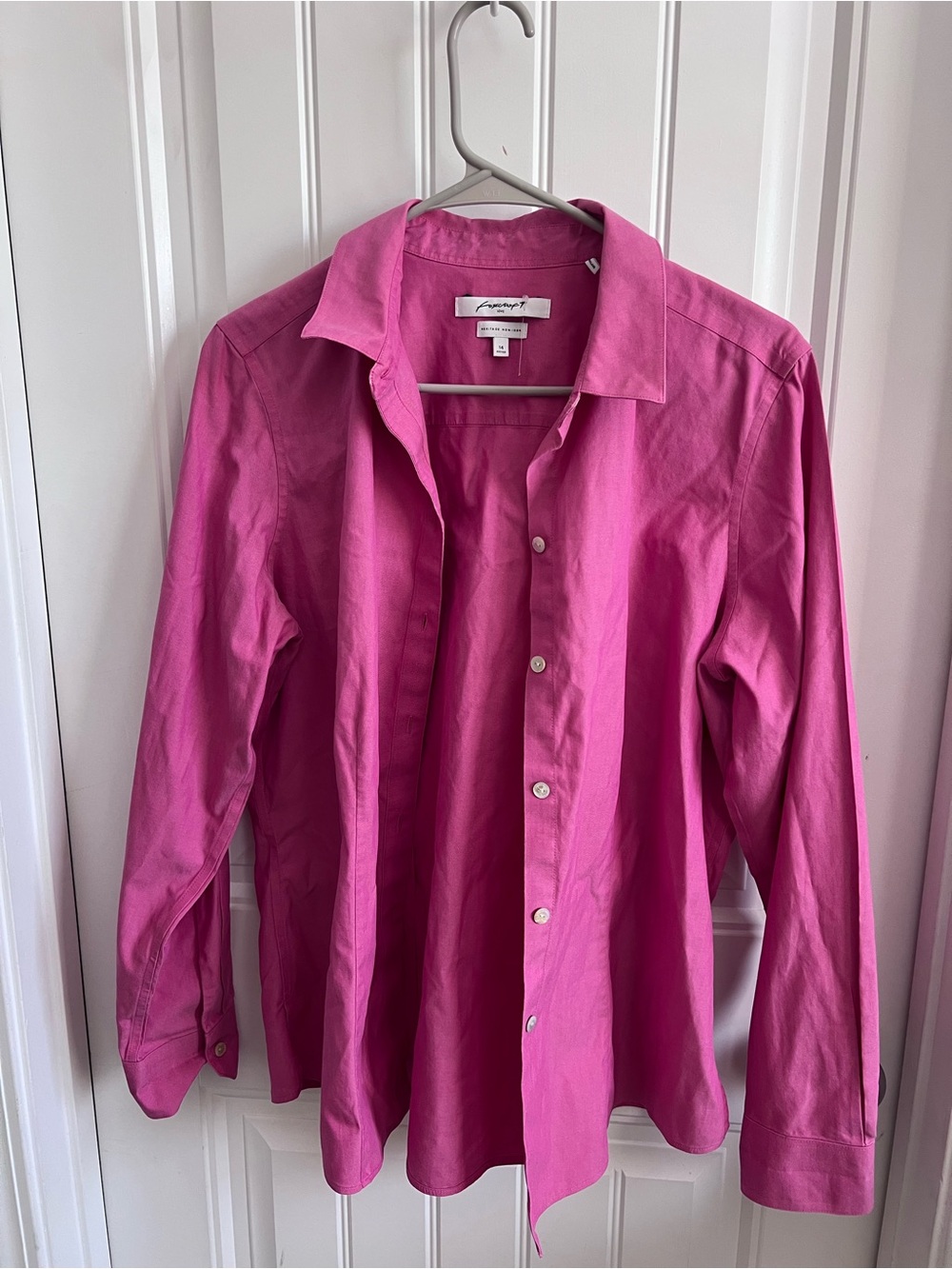 Foxcroft Hot Pink Button-Down Shirt